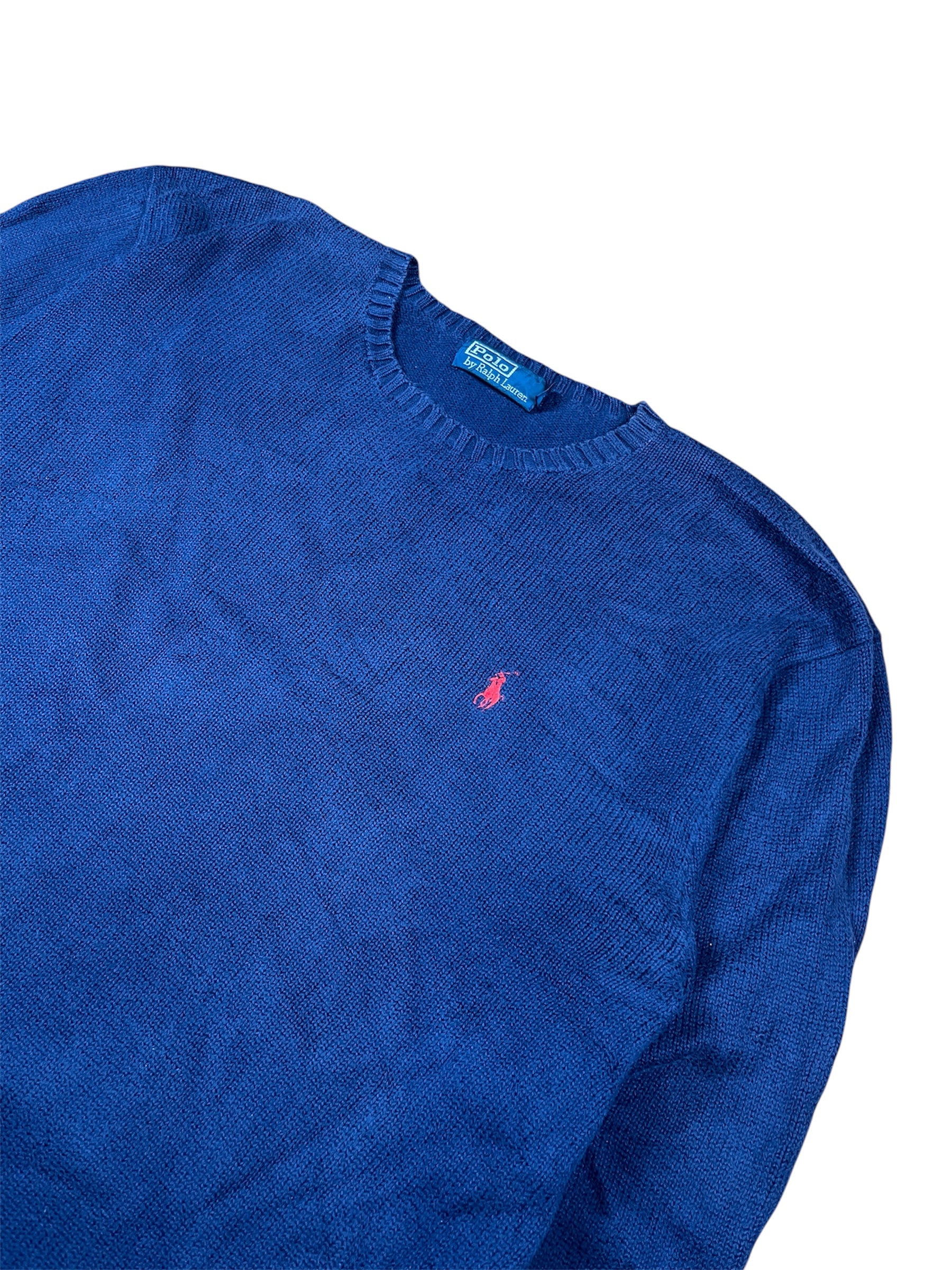 0064 Vintage Ralph Lauren Pullover - Größe L - Navy
Blau & zeitloser Klassiker
