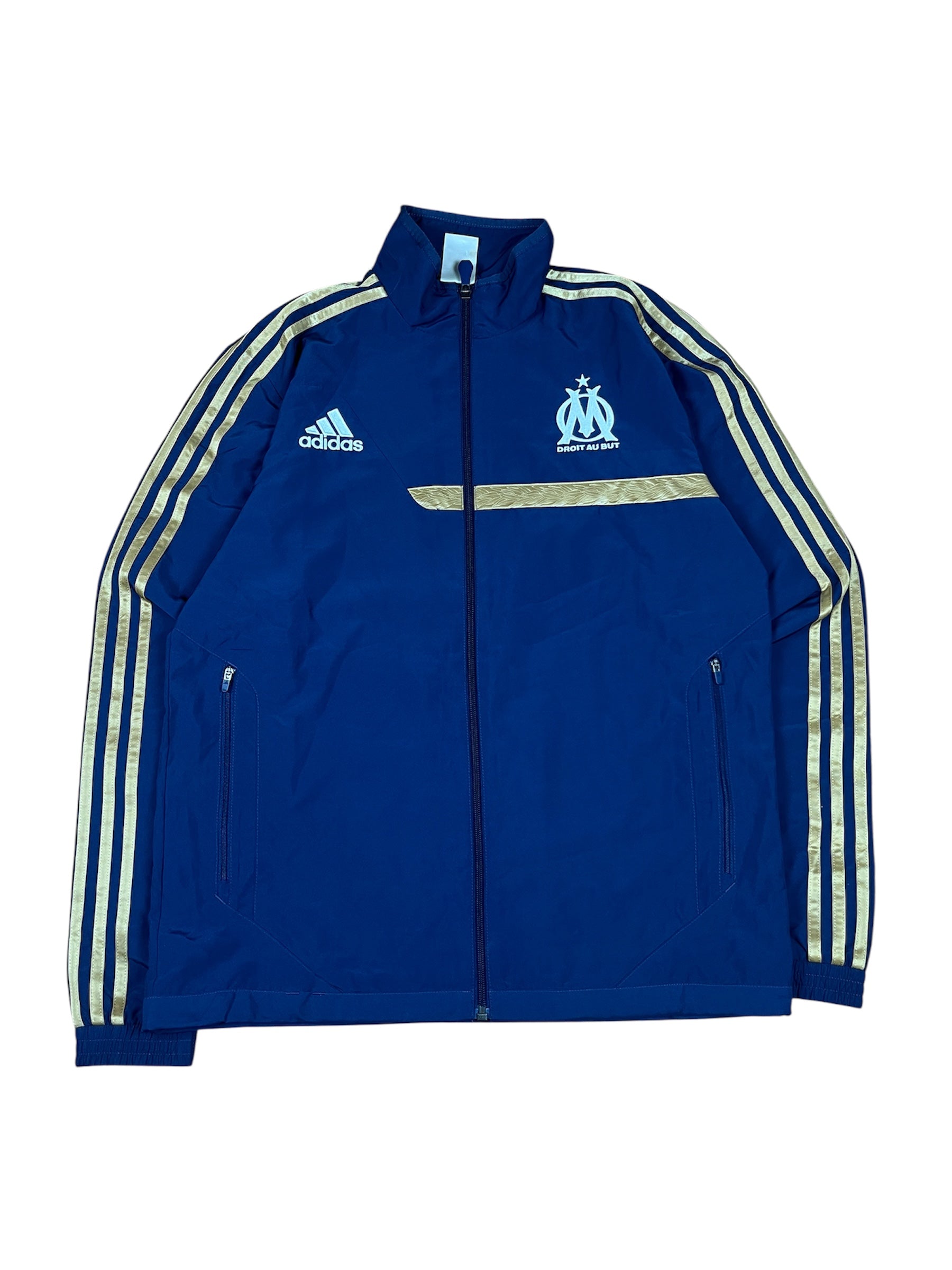 0060 Vintage Adidas Olympique de Marseille
Trainingsanzug - Größe S (blau)