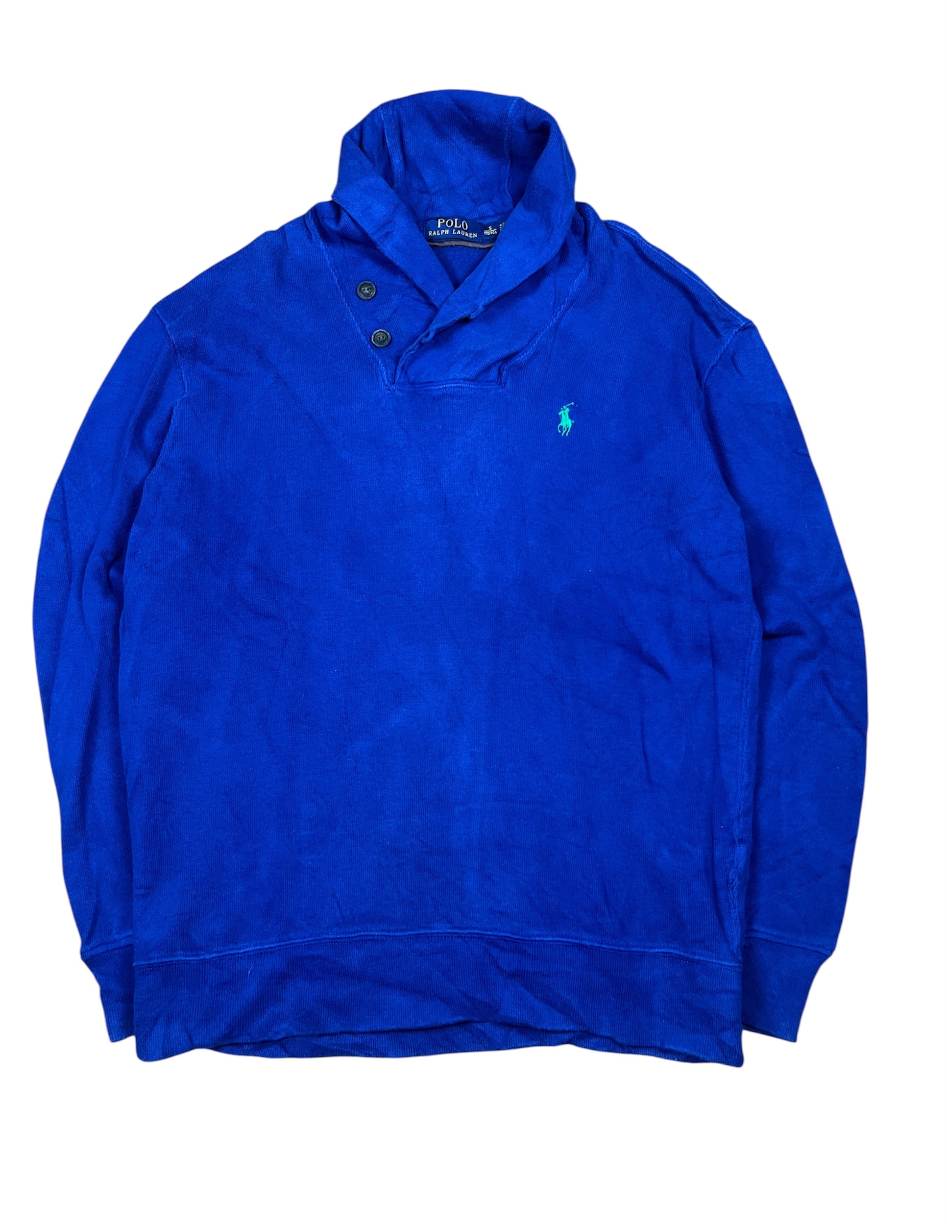 0071Vintage Ralph Lauren Pullover - Große S - edles Blau & Klassischer Look