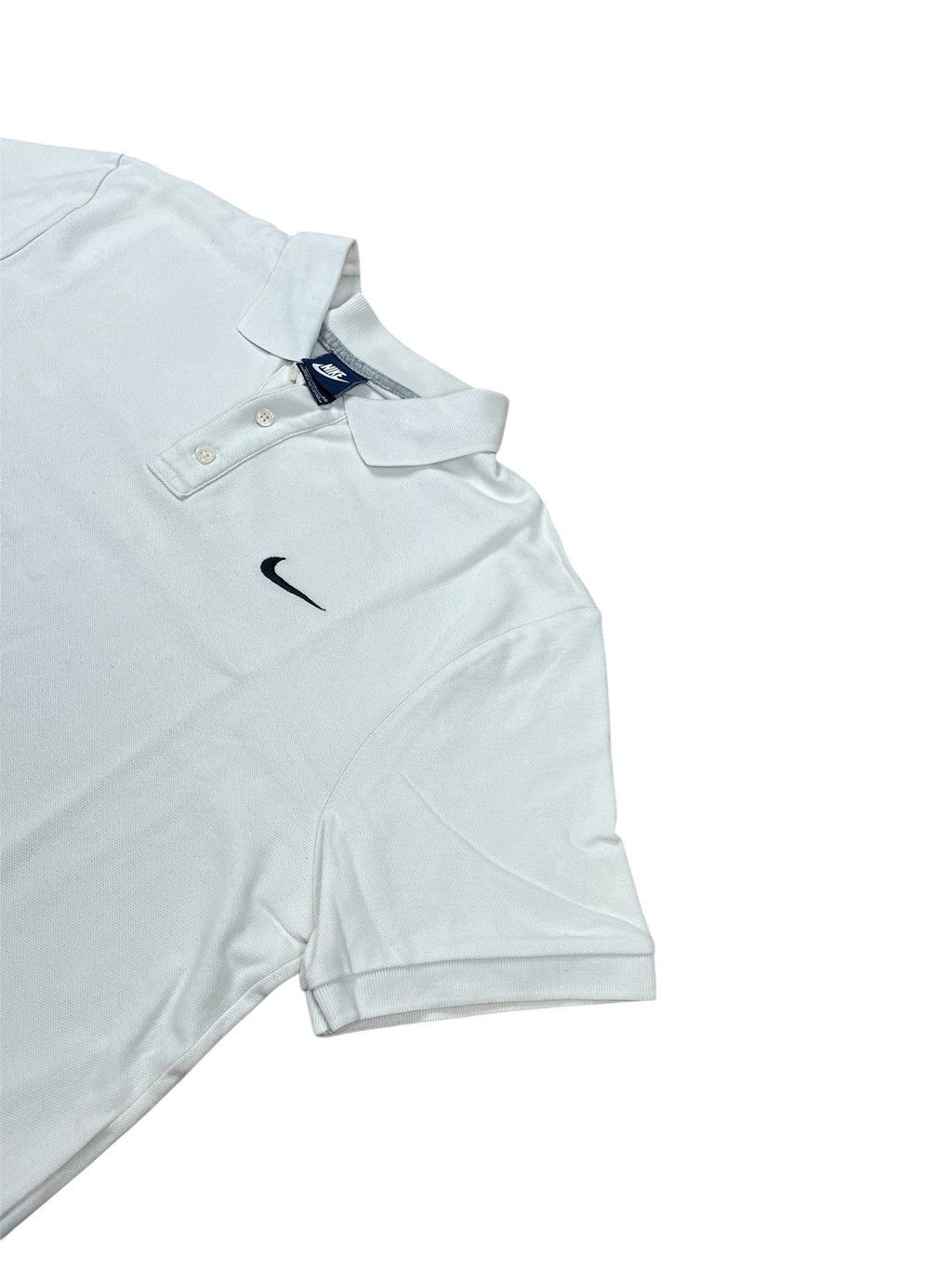 0055Vintage Nike Polo - Weiß - Sportlicher Klassiker mit Style XL Top Zustand 90er