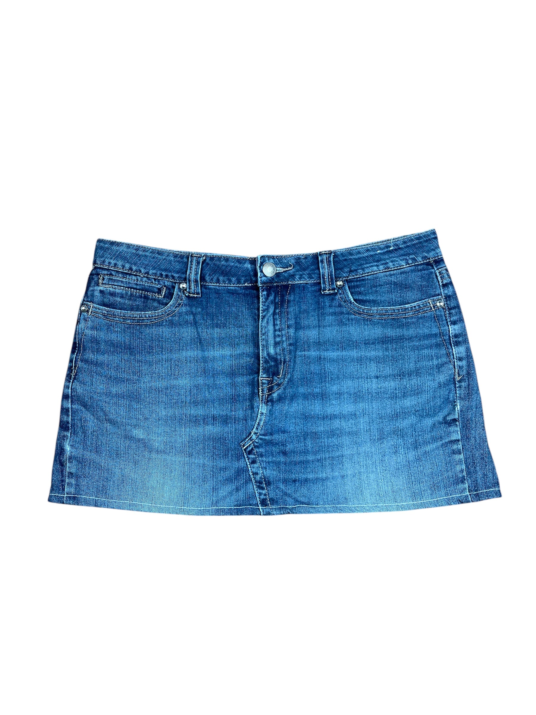 0137 Vintage Y2K Denim Rock im Used-Look miss
me
M / 38 / 10