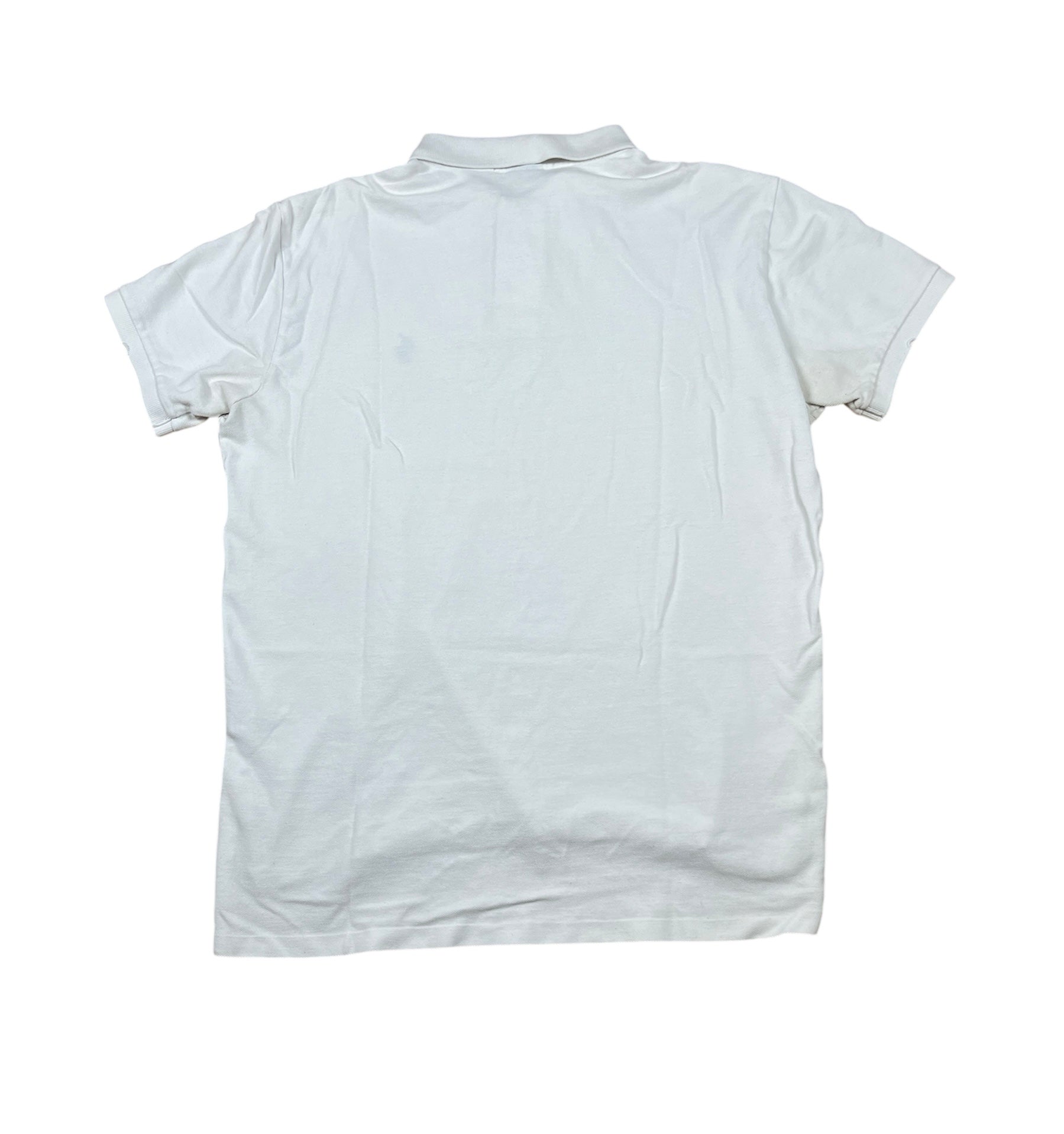 0053Ralph Lauren Polo Shirt - Weiß - Größe L y2k