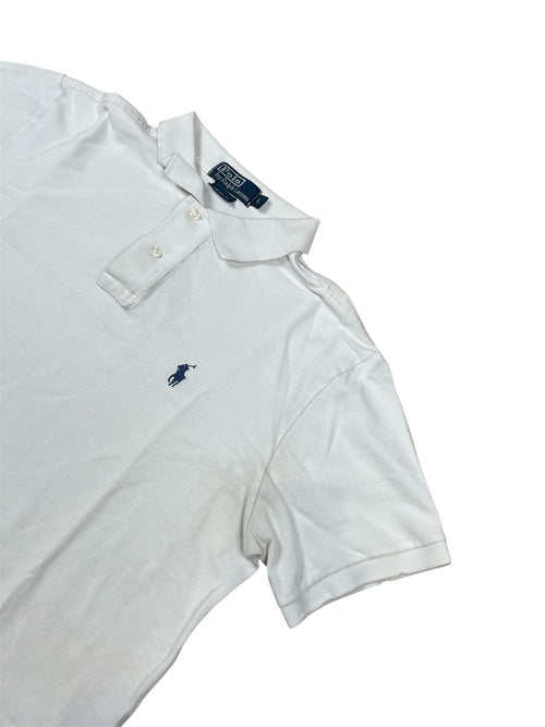 0053Ralph Lauren Polo Shirt - Weiß - Größe L y2k