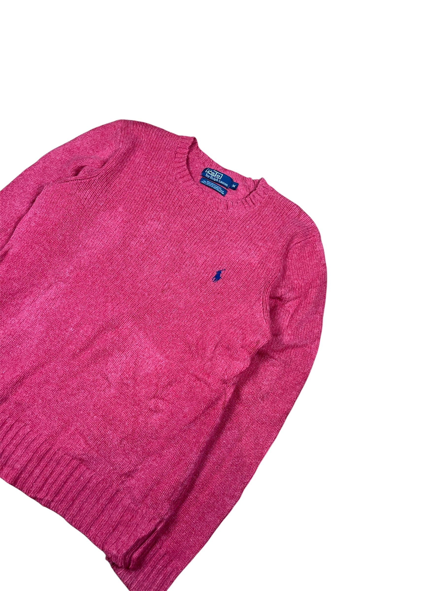 0065Vintage Ralph Lauren Pullover - Größe M - Seltene Farbe