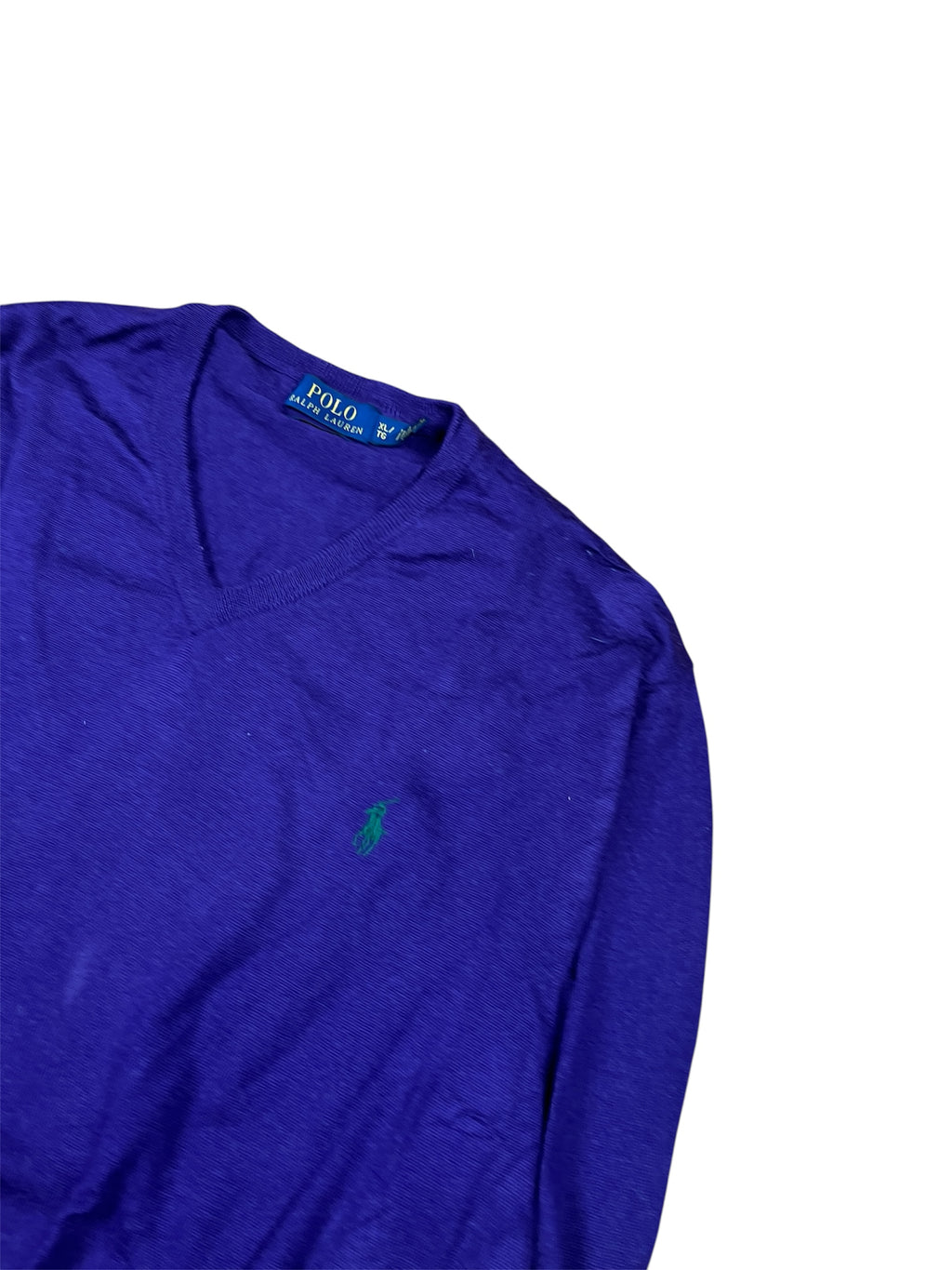 0073Vintage Ralph Lauren Pullover - Große S - seltener Lilaton & klassischer Premium-Look