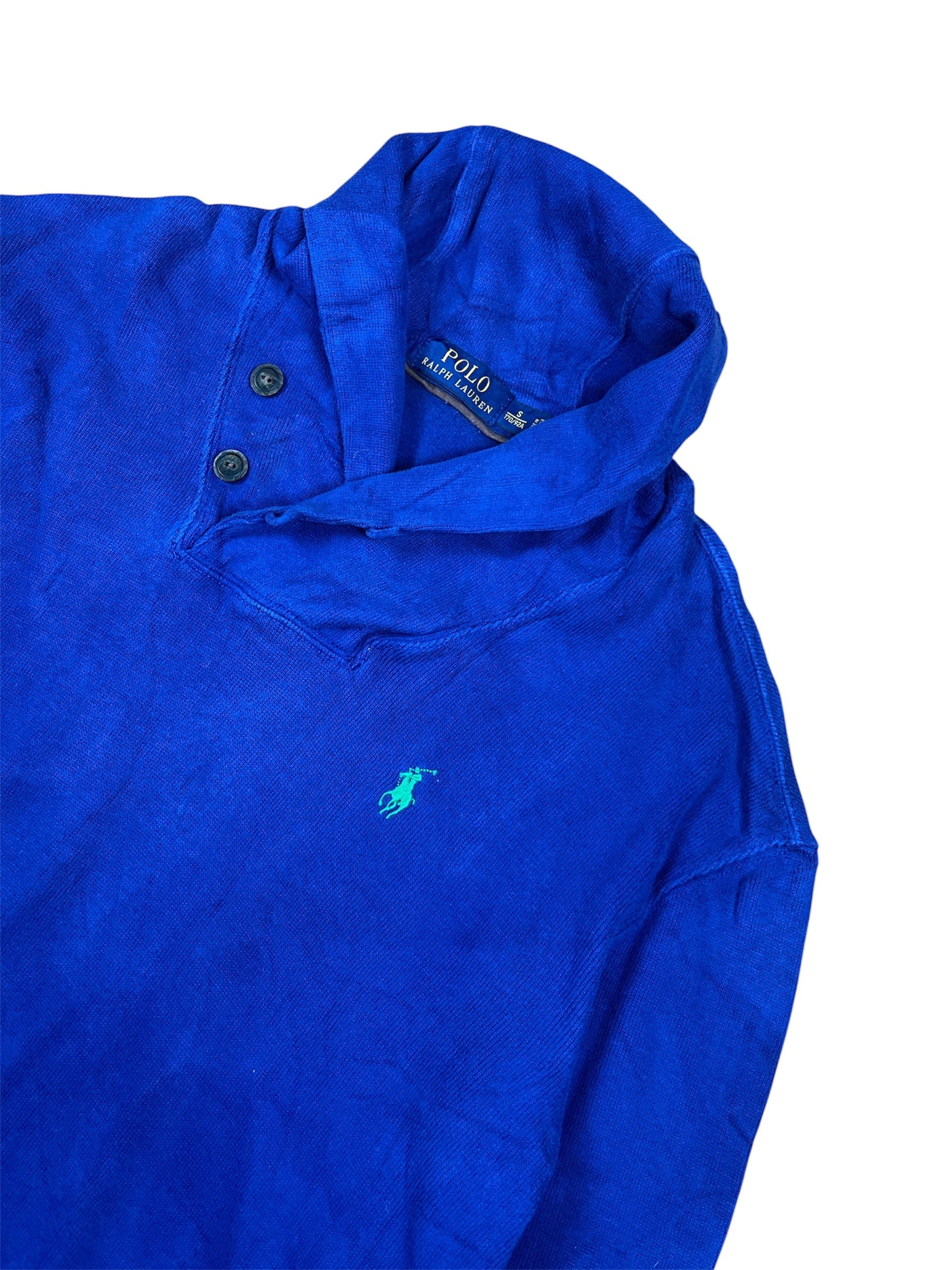 0071Vintage Ralph Lauren Pullover - Große S - edles Blau & Klassischer Look