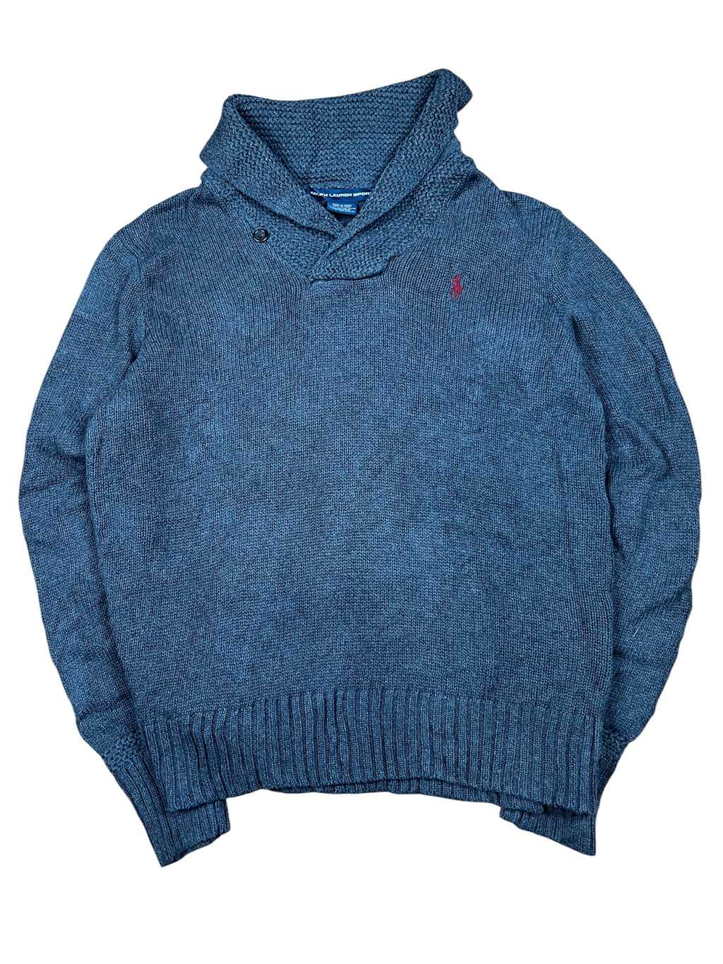 0075 Vintage Ralph Lauren Pullover - Größe XL - zeitloser Grauton & klassischer Premium-Look