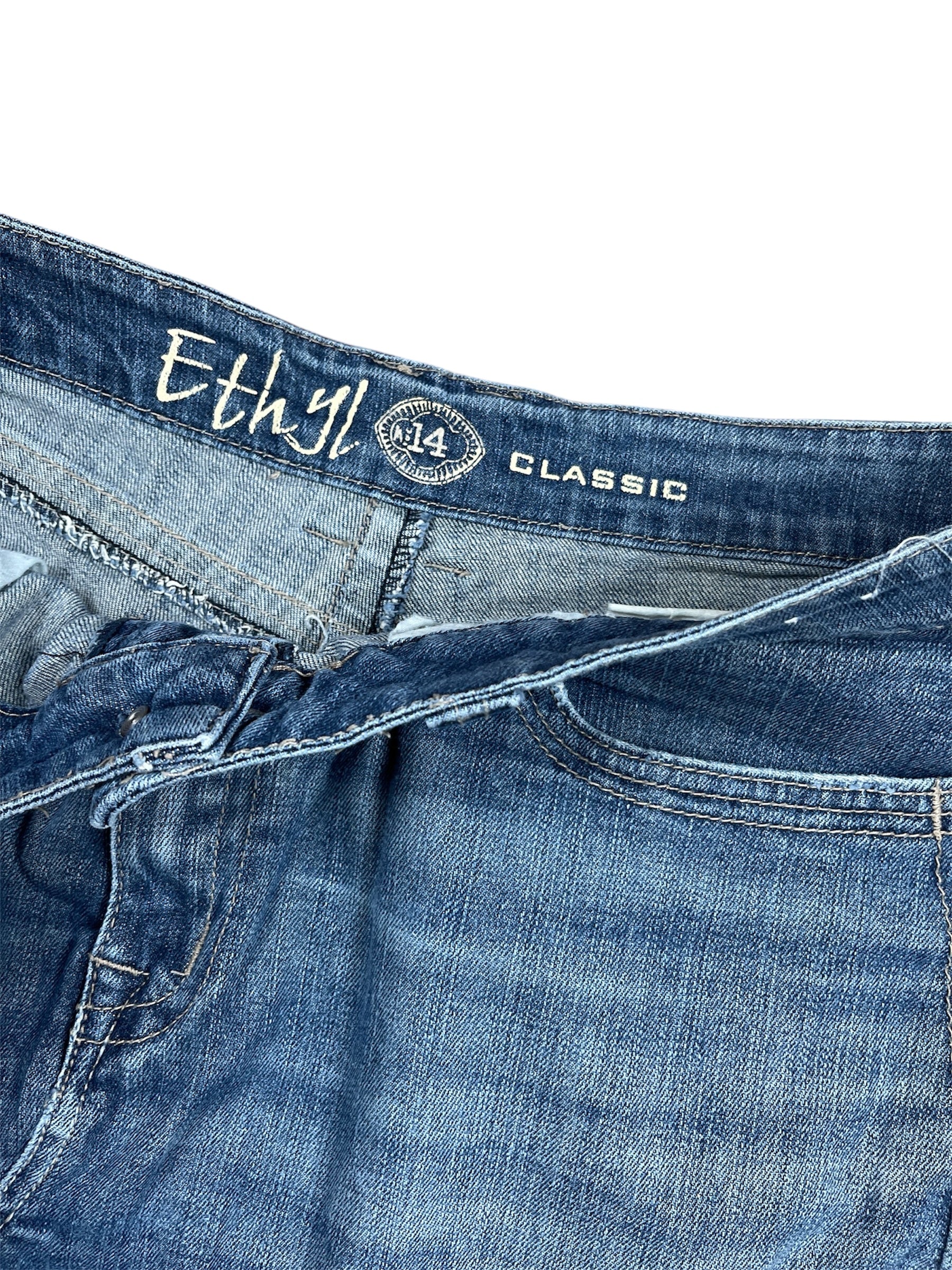 0137 Vintage Y2K Denim Rock im Used-Look miss
me
M / 38 / 10